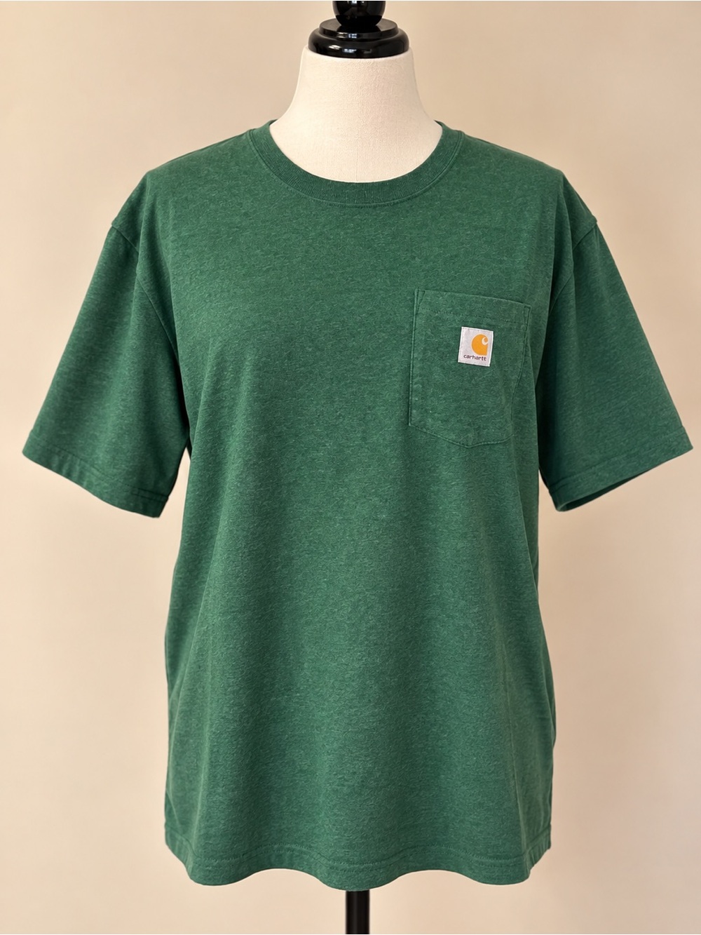 Carhartt XL Tall Green Loose Fit Pocket T-Shirt Workwear
